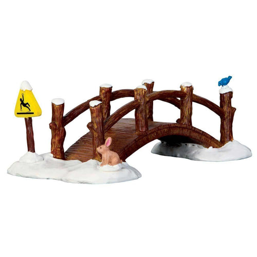 Ponte pedonale Split Rail ‎, edificio per villaggio di Natale in poliresina