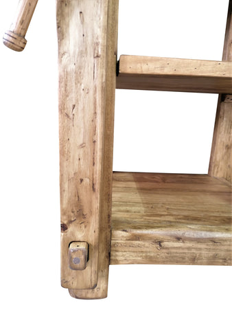 Biscottini Banco lavoro Country legno massello tiglio Biscottini Made Italy 64x57x82