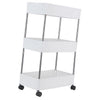 Carrellino Cucina Slim Salvaspazio 40x13.5 H 60cm Carrello Porta Tutto Bianco
