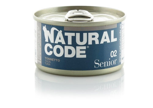 Natural Code Scatoletta 02 Tonnetto per Gatti Anziani 85gr