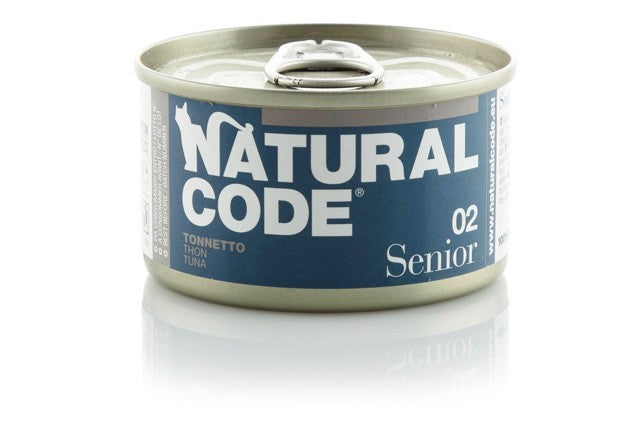 Natural Code Scatoletta 02 Tonnetto per Gatti Anziani 85gr