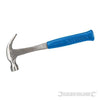 Martello tirachiodi Silverline da carpentiere in acciaio in gomma 454g Nuovo Silverline