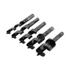 Set di punte da legno elicoidali in acciaio indurito tozze 5 p.zi silverline