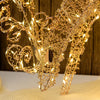 Renna tridimensionale luminosa Renna che Bruca decorazione in filo di rame con microled a luce calda