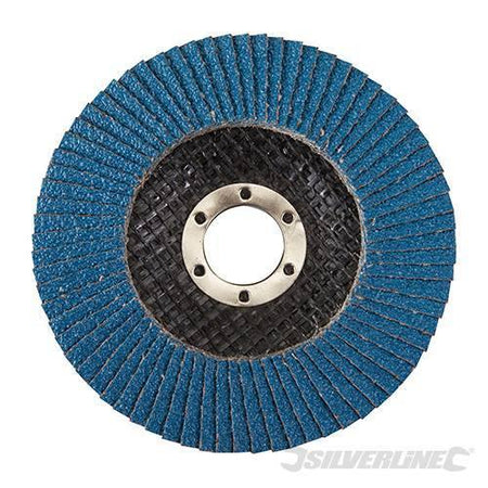 Disco a lamelle in zirconio per l'utilizzo con smerigliatrici angolari nuovo prodotto silverline - Eternal Brico