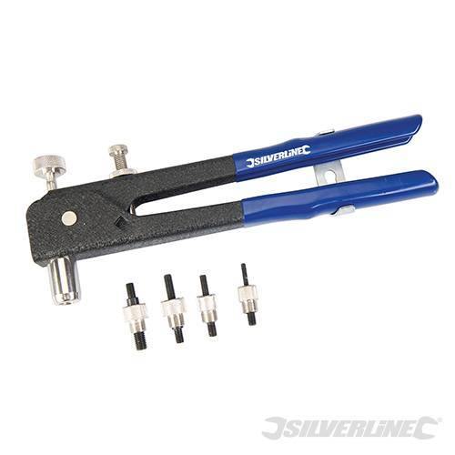 Rivettatrice per  rivetti filetti 4 - 8 mm in acciaio M4 M5 M6 M8 Silverline Silverline