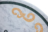 Biscottini PIANO TAVOLO ROTONDO IN MARMO INTARSIATO Carrara dimensioni 130x130 Offerta