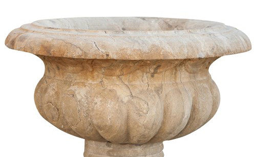 Biscottini VASO FESTONATO INVECCHIATO IN PIETRA conca festonata giardino Offerta Speciale