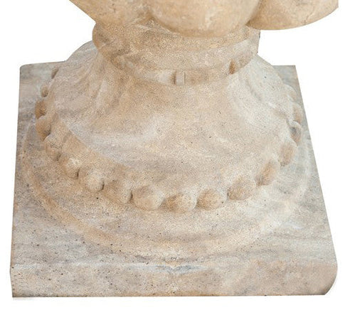 Biscottini VASO FESTONATO INVECCHIATO IN PIETRA conca festonata giardino Offerta Speciale