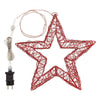 Stella LT 3D colore rosso con 140 MicroLED e gioco di luce FlashLED Diamond Ø 35 cm