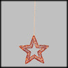Stella LT 3D colore rosso con 140 MicroLED e gioco di luce FlashLED Diamond Ø 35 cm