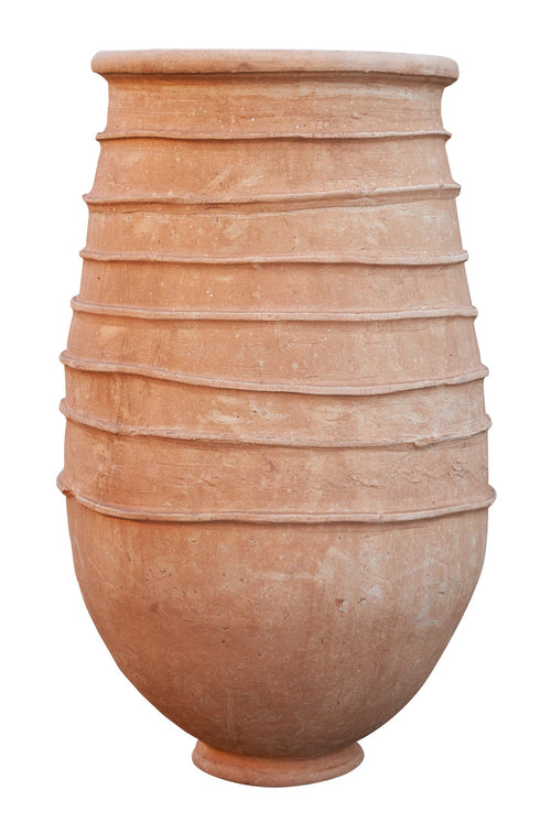 Biscottini Biscottini Vaso Terra Cotta Fatto a Mano 56x56x105 Orcio Anfora Decorativa