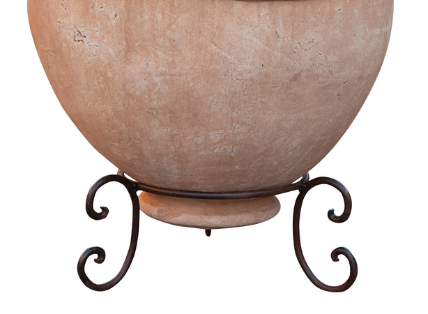 Biscottini Biscottini Vaso Terra Cotta Fatto a Mano 56x56x105 Orcio Anfora Decorativa