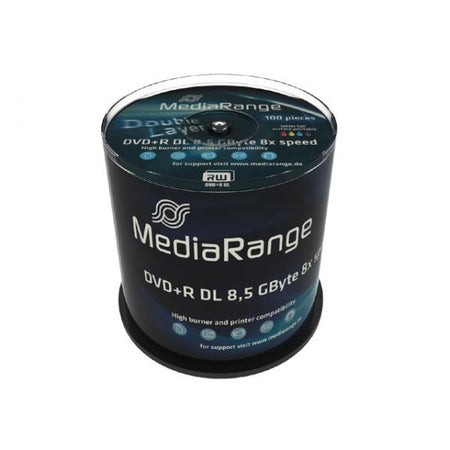 MediaRange MR471 DVD vergine 8,5 GB DVD+R DL 100 pz (MediaRange - DVD+R DL x 100 - 8.5 GB -)
