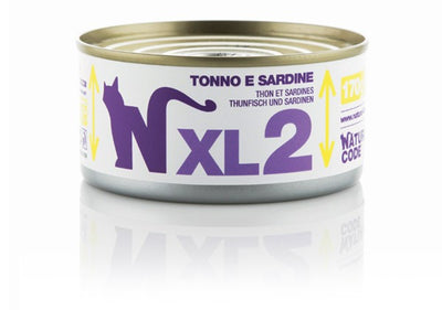 Natural Code Scatoletta XL2 Tonno e Sardine per Gatti Adulti 170gr