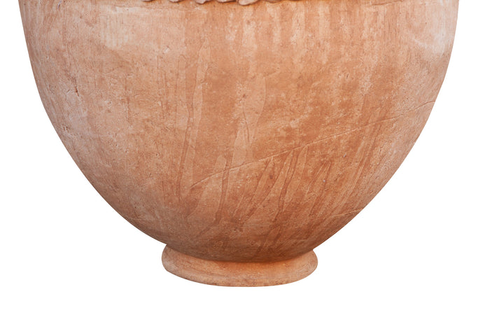 Biscottini Biscottini Anfora Terracotta 65x65x110 Marocco Fatta a Mano Orcio Vaso