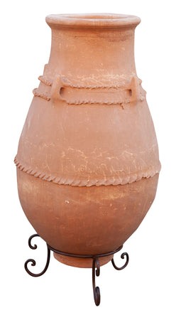 Biscottini Biscottini Anfora Terracotta Tradizionale Sahara Fatta Mano 60x60x110 Grande