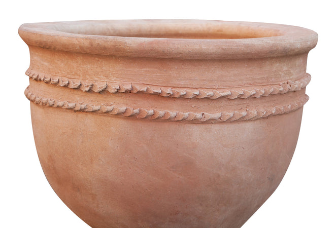 Biscottini Biscottini Vaso Ciotola Orcio Terracotta Marocco Fatto a Mano 65x55 Artigianale