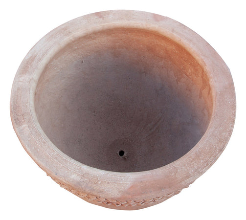 Biscottini Biscottini Vaso Ciotola Orcio Terracotta Marocco Fatto a Mano 65x55 Artigianale
