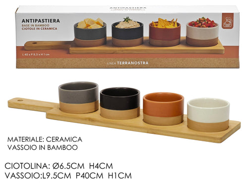 Set Antipastiera 4 Pezzi 'Terranostra'