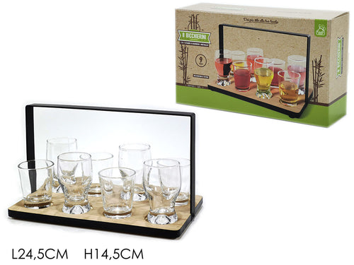 Set 8 Bicchierini con Stand