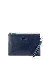 PIQUADRO Pochette piatta piccola in pelle Uomo piquadro AC5099B2-BLU2 Blu da uomo