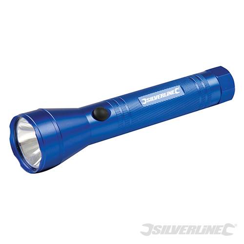 Torcia per vigilanti sorveglianza in alluminio Originale Silverline 175mm Silverline