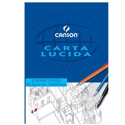 Blocco Carta Lucida Manuale 210X297Mm 10Fg 80Gr Canson