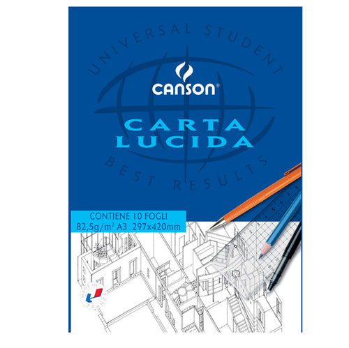 Blocco Carta Lucida Manuale 297X420Mm 10Fg 80Gr Canson