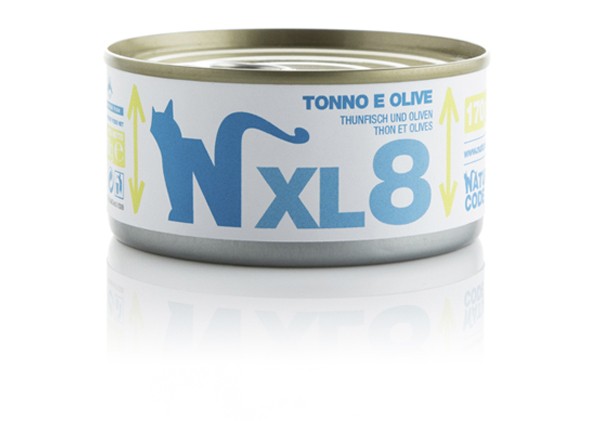 Natural Code Scatoletta XL8 Tonno e Olive per Gatti Adulti 170gr