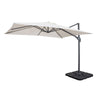 Ombrellone con palo laterale ''Mercurio'' 3 x 3 mt in alluminio da giardino e balcone