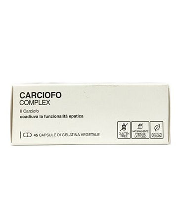 Carciofo complex 45 caps con Tarassaco, Bardana, Curcuma, Cardio mariano coadiuvano la funzionalità epatica