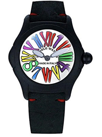BOOBLE - orologio BIANCO NUMERI COLORATI