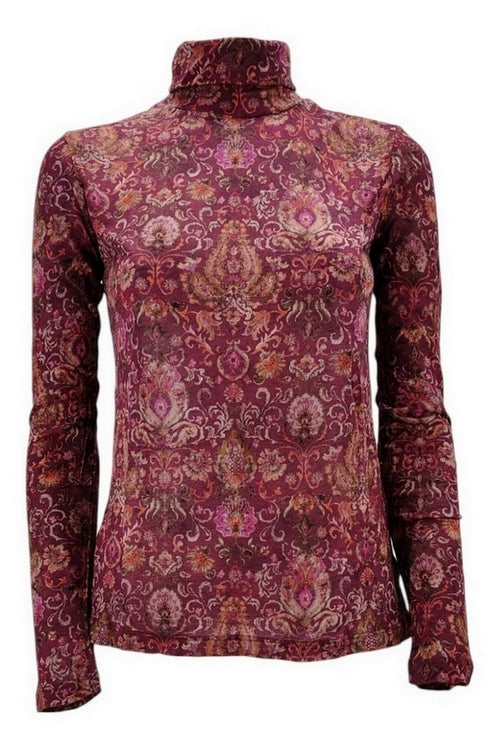 Caliban T-shirt e Polo Ciclamino/bordeau da donna