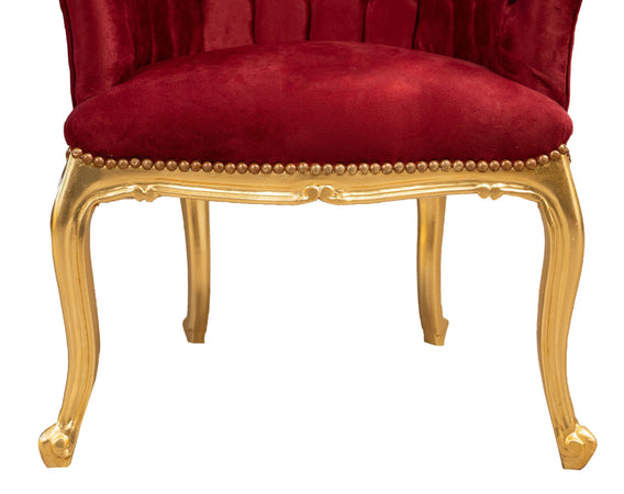 Biscottini Poltrona stile francese Luigi XVI in legno massello di faggio