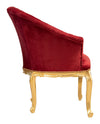 Biscottini Poltrona stile francese Luigi XVI in legno massello di faggio
