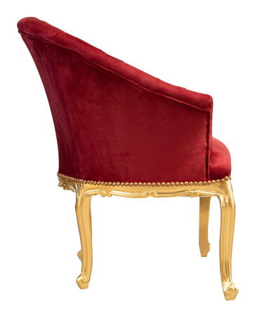 Biscottini Poltrona stile francese Luigi XVI in legno massello di faggio