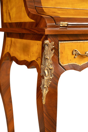 Biscottini Biscottini Scrittoio Secretaire Legno Noce Intarsi Artigianale 83x53x112 Design