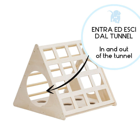 Triangolo di Pikler small con rampa per arrampicata