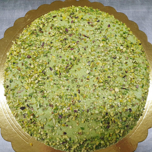 Torta dessert artigianale al Pistacchio di Bronte e crema pasticcera