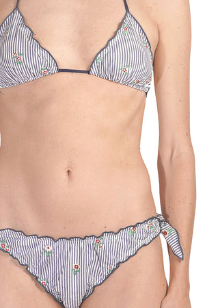 MC2 SAINT BARTH MC2 Saint Barth - Bikini - 451552 - Blu/Bianco da donna