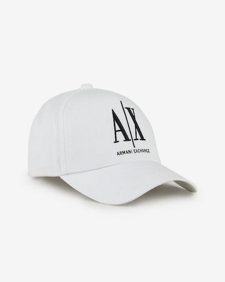 ARMANI EXCHANGE Berretto Baseball Bianco con logo AX