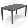 TAVOLO MARAONE IN RESINA EFFETTO LEGNO ARREDO GIARDINO CM. 138X78X72H