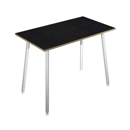 Tavolo verniciato in melaminico e gambe metalliche per sale riunioni cm. 80/140/160/180x105h