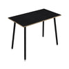 Tavolo verniciato in melaminico e gambe metalliche per sale riunioni cm. 80/140/160/180x105h
