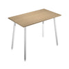 Tavolo verniciato in melaminico e gambe metalliche per sale riunioni cm. 80/140/160/180x105h