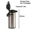 Thermos Grande con rubinetto Capacità 1.9LT Acciaio Inox Plastica 13x17 H35.5cm