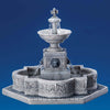 Fontana della piazza, edificio per villaggio di Natale in Porcellana