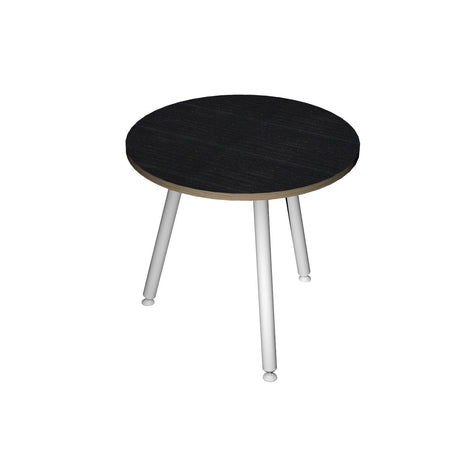 Tavolo rotondo sale riunioni con 3 gambe in metallo verniciato cm. 80/100x74,4h