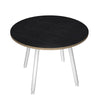 Tavolo rotondo sale riunioni con 3 gambe in metallo verniciato cm. 80/100x74,4h